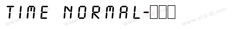 time normal字体转换